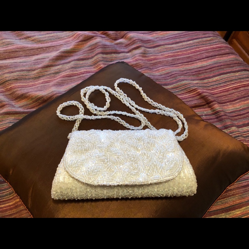 Sequined & beaded wedding or special occasion bag